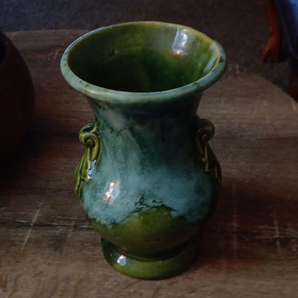 Vintage Brush Pottery Lava Vase - Picture 3 of 6